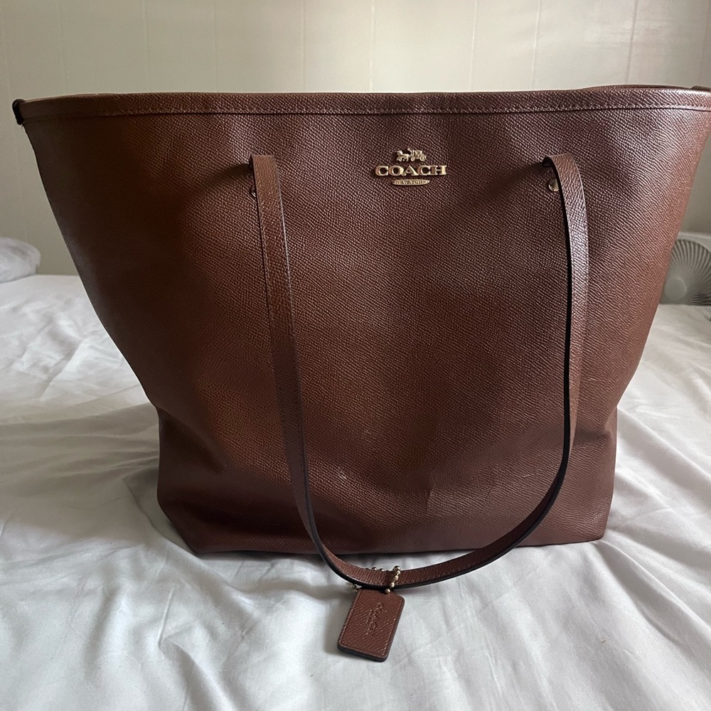 Large Brown Coach tote